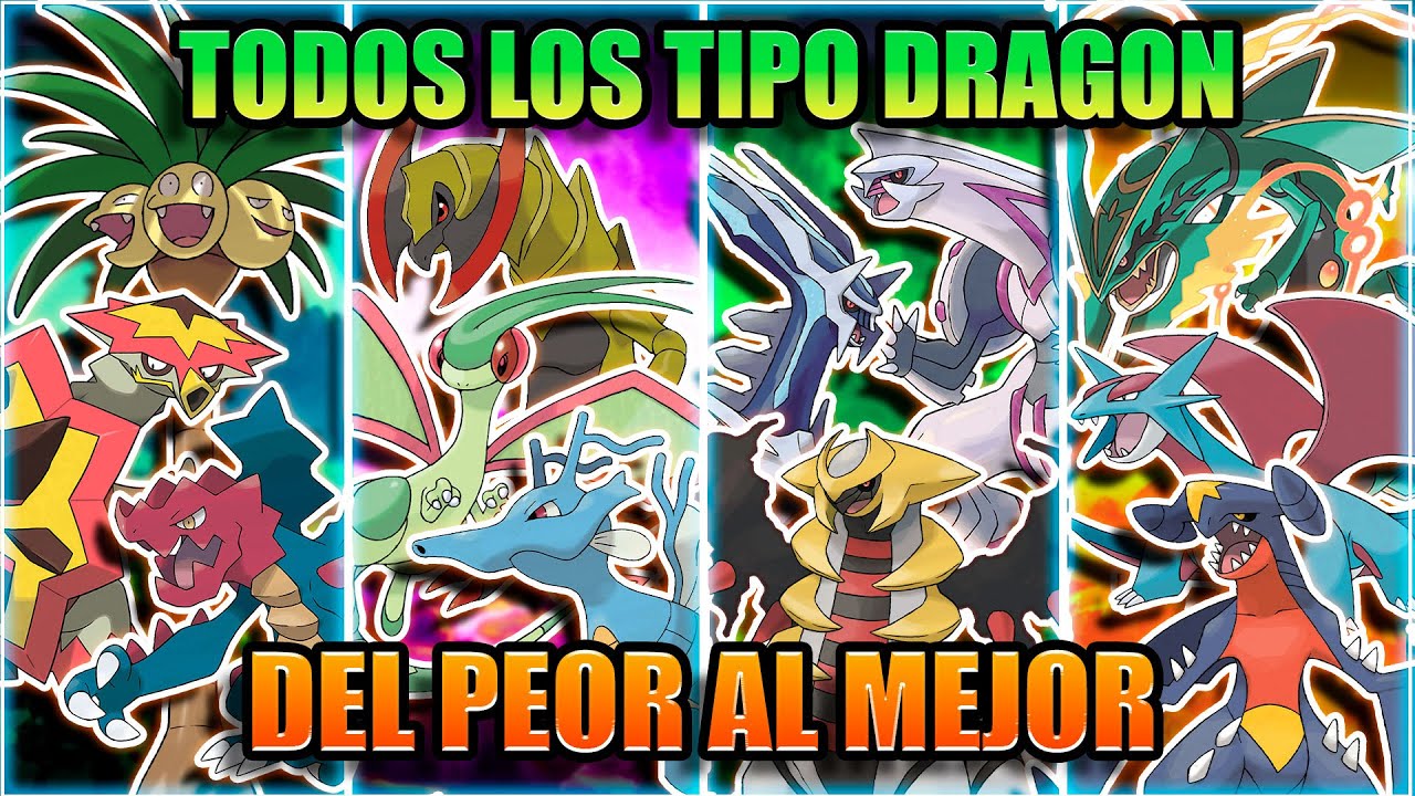 TODOS LOS POKEMON TIPO DRAGON DEL PEOR AL MEJOR, image size:1280x720