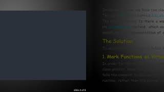 How to Call a Derived Class's Method Using a Base Class Pointer in C+ + Wealth