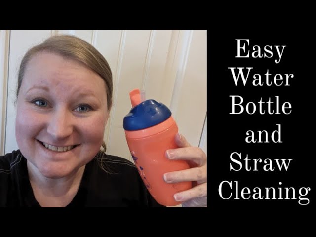 how to clean water bottle straws