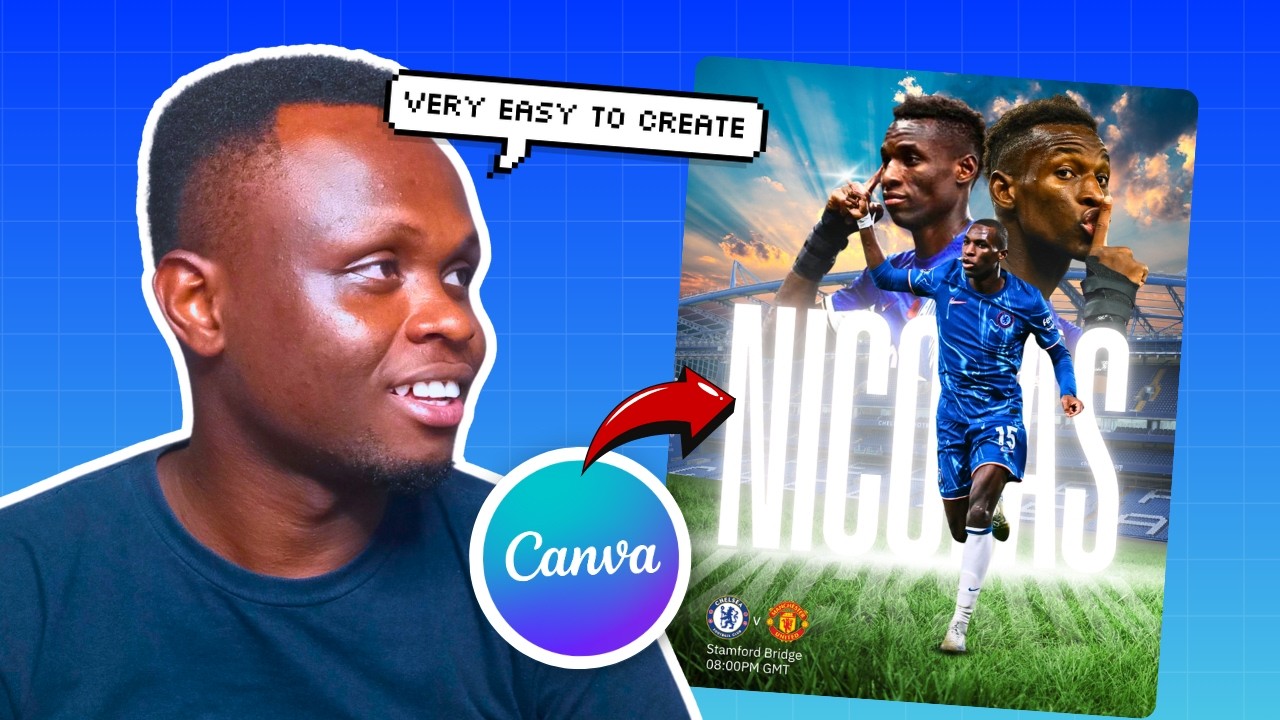⚽ EPIC Football Poster Design in Canva – Make Yours Stand Out Like a Pro!