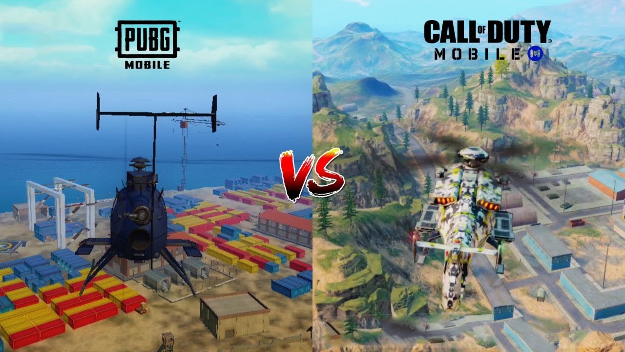 PUBG Mobile VS Call of Duty Mobile ( HELICOPTER COMPARISON ) Gameplay &  Graphics #4 ðŸ”¥ðŸ”¥ðŸ”¥ - 