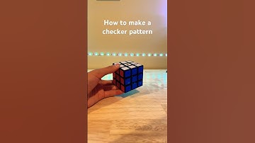 How to make a checkerboard pattern on a 3x3 in only 3 moves! #rubikscube #pattern