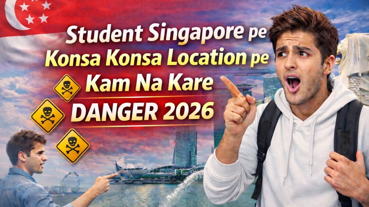 Student Singapore 🇸🇬 pe Konsa Konsa Location pe Kaam Na Kare | DANGER 2026