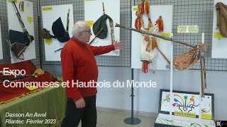 2023 Cornemuses et Hautbois du monde   Présentation expo Dasson An Awel à  Riantec 26 février