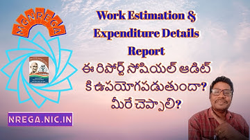 #mgnrega #egs #Social Audit #Work Estimation and expenditure details report #kishoretechvision