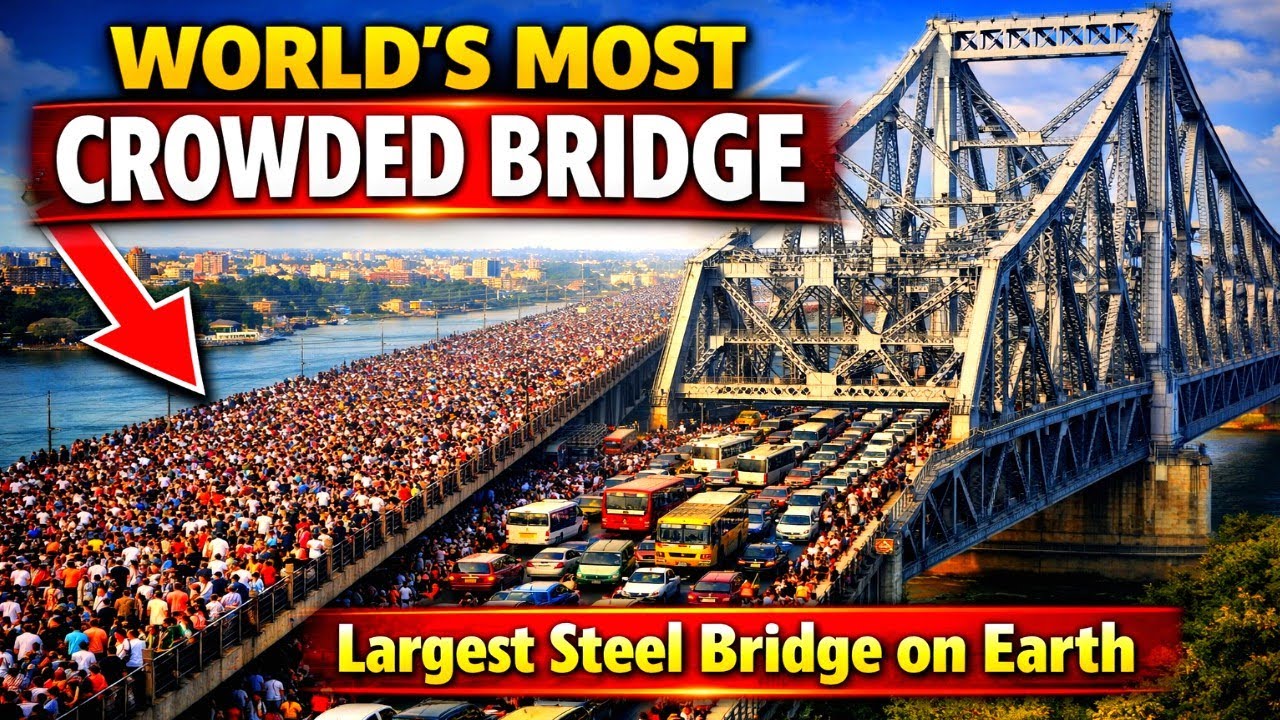 World’s Most Crowded Bridge Asia’s Second Largest Steel Bridge Fort