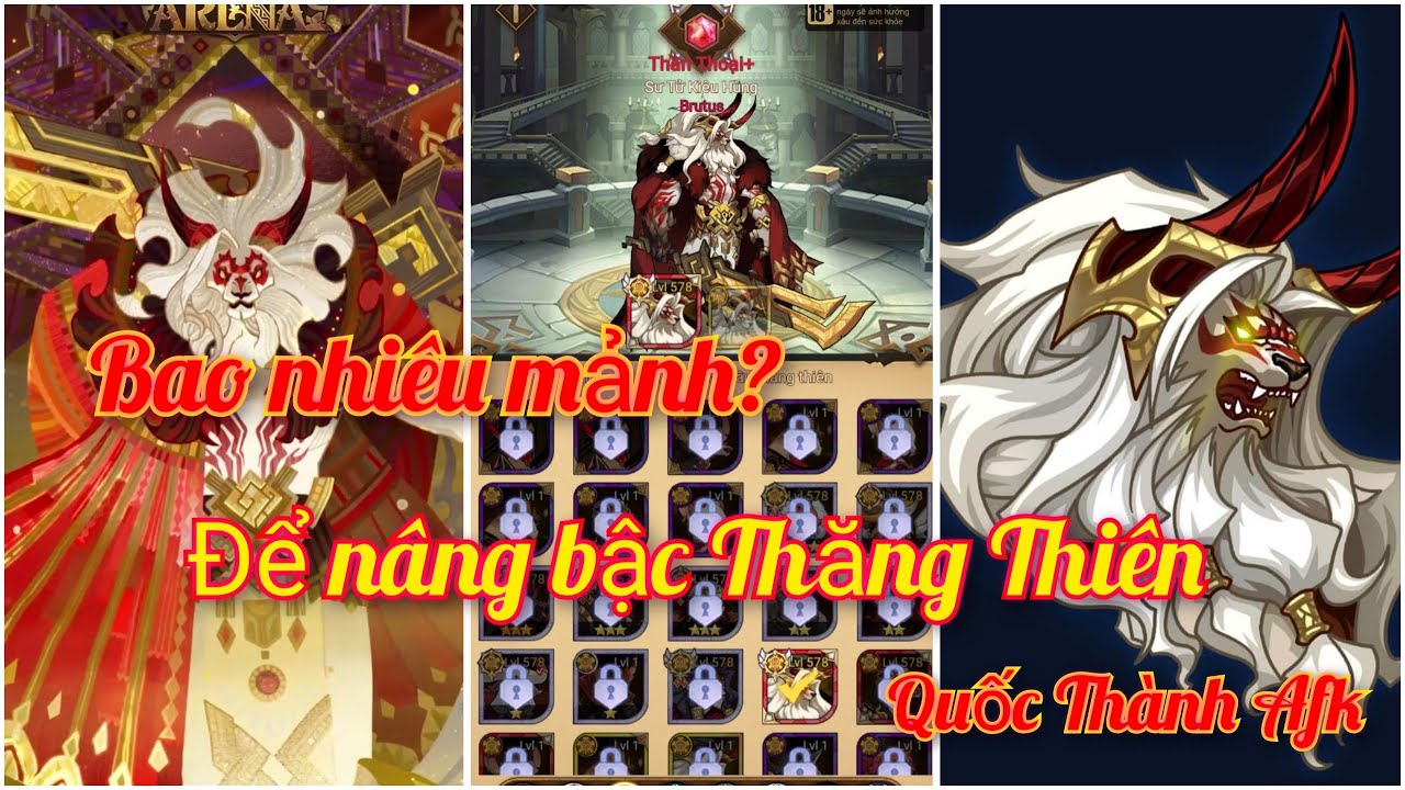 Afk Arena Cần bao nhiêu mảnh để nâng tướng thức tỉnh lên bậc Thăng