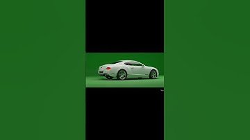 Bentley Continental GT accelerating Green screen video #luxury #cars #vfx #chromakey #cgi #shorts