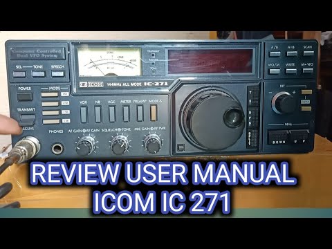 Icom IC-271A 2m base amateur radio transceiver (mid 1980s) - YouTube