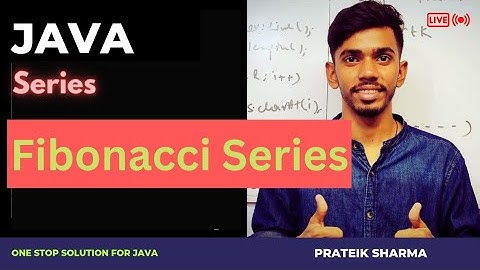 Fibonacci Series Computer Class 10 ICSE ISC Java Programming