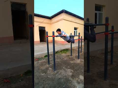 Задний кувырок на брусьях | ПРОВЕРКА ОБУЧАЛОК №1 #shorts #short #freestyle #konnor