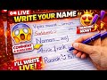 PART 41 ✍️✅ name writing live 🔴 Comment NAMe ✨🌺