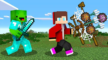 OP WEAPON Speedrunner vs Hunter in Minecraft