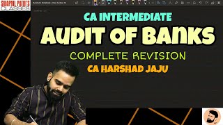 Audit Of Banks || Bank Audit || Complete Chapter || Hand written Notes || CA INTER / FINAL | HARSHAD