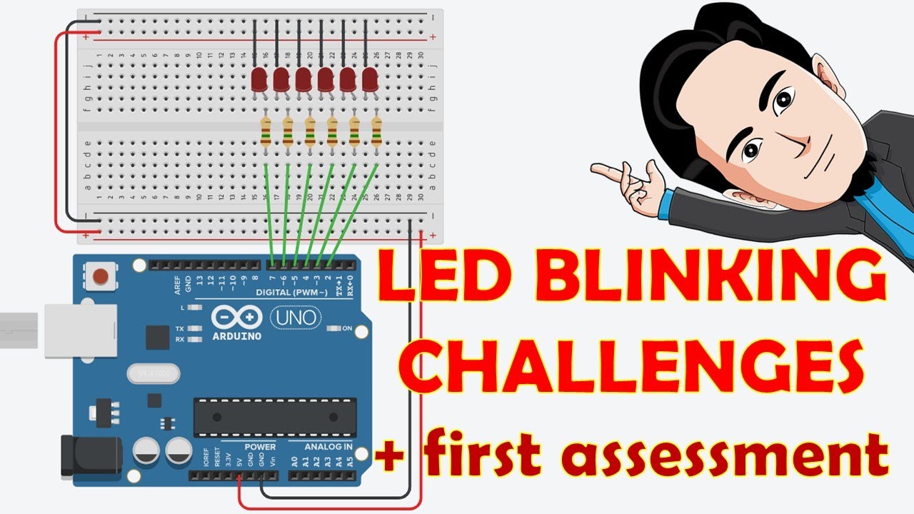 2.2.LED Blinking Challenges (+1st Assessment Task) - YouTube