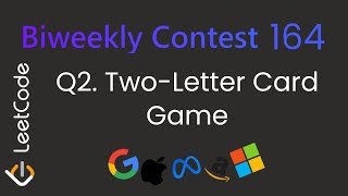 Biweekly Contest 164 🔥 LeetCode 3664 | Two-Letter Card Game | Full Explanation + Java Solution