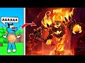 Oggy became fire god  in elemental powers tycoon new upadte roblox