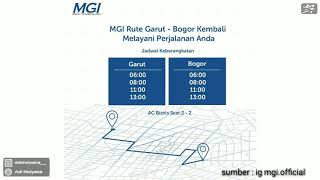 Bus MGI jurusan Bogor - Garut kembali beroperasi, ini tarif dan jadwal berangkatnya