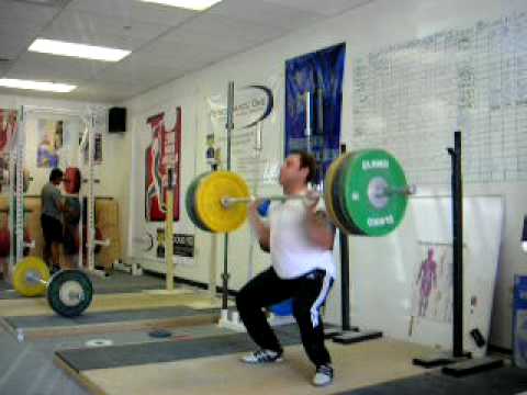 130 kilo Clean and Push Jerk in Training