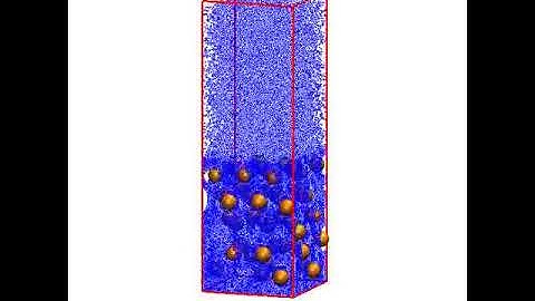 Evaporation Simulation with LAMMPS