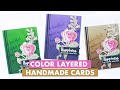 How To Make a Floral Themed Card w/ Ink Blended Background (Feat. Altenew Stamps and Dies)