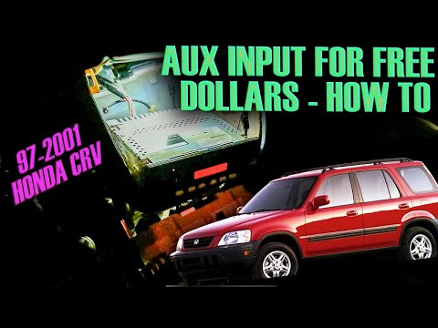 AUX Install Into A Stock Radio FOR FREE!! - HONDA CRV - RD1 Head Unit Mod