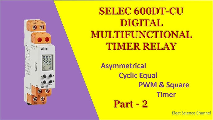 Relais temporisé multifonctions numérique Selec 600DT-…