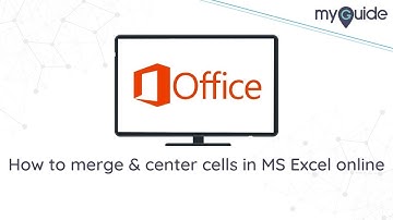 How to merge & centre cells in MS Excel online #Office365