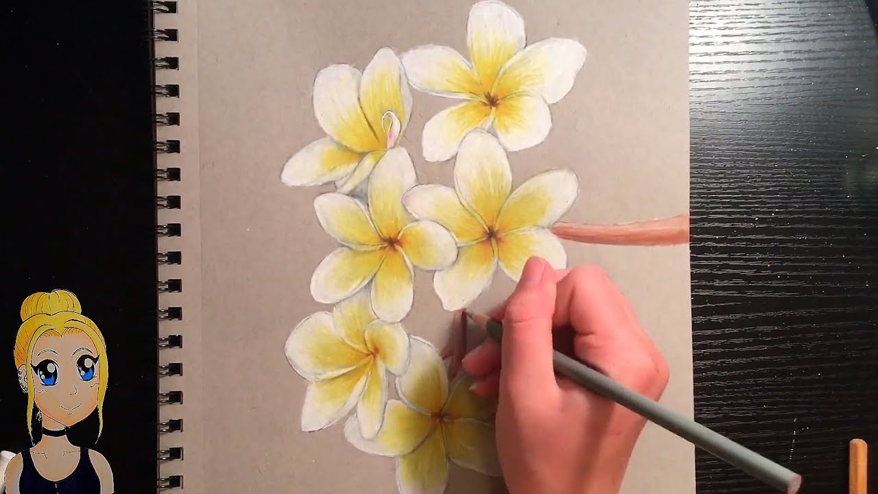 How to Draw Realistic Flowers! With Colored Pencils - YouTube