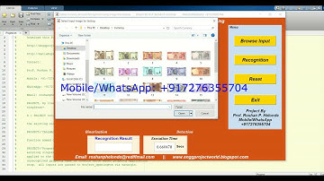 Indian Currency Amount Recognition Using Image Processing Matlab Project Source Code