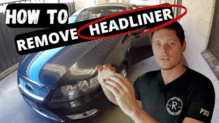 How to REMOVE & INSTALL a SEDAN HEADLINER on a FORD FG g6e