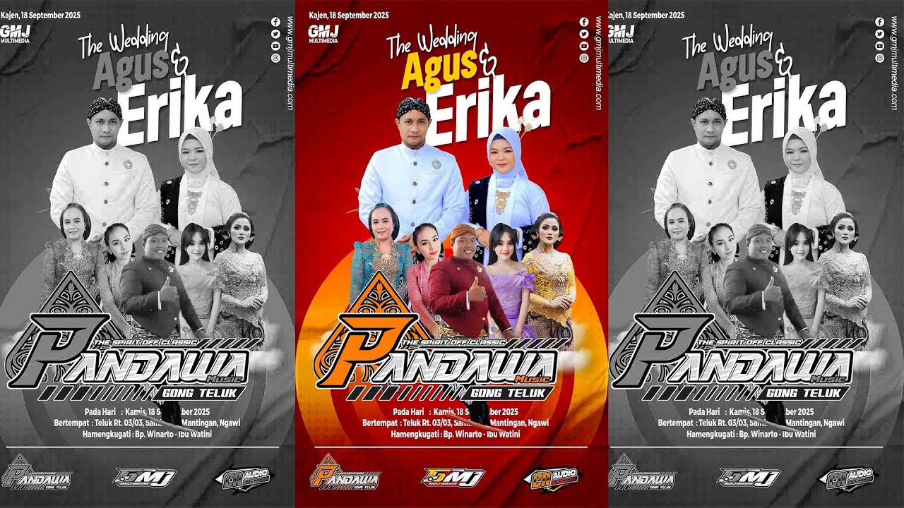 🔴 LIVE WEDDING AGUS & ERIKA - CAMPURSARI PANDAWA - CA AUDIO 1 SOUNDSYSTEM - GMJ MULTIMEDIA ||