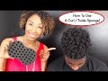 How To Use A Curl / Twists Sponge, Tutorial For Long Natural Hair | BiancaReneeToday