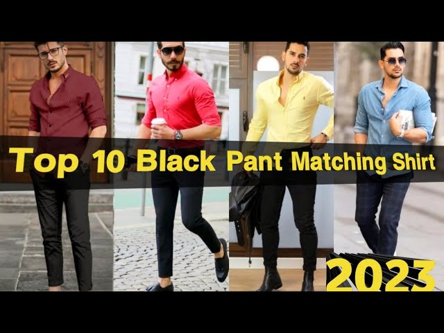 Top 10 Black Pant Matching Shirts Men's (2023) Best Black Pant