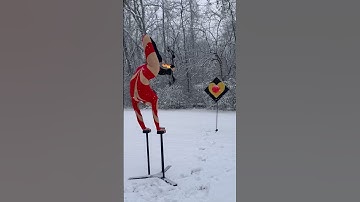 The sound of fire archery 😍 #archery #footarchery #fire #trick #trickshot #hunting #omg