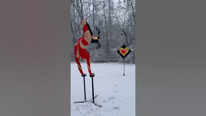 The sound of fire archery 😍 #archery #footarchery #fire #trick #trickshot #hunting #omg