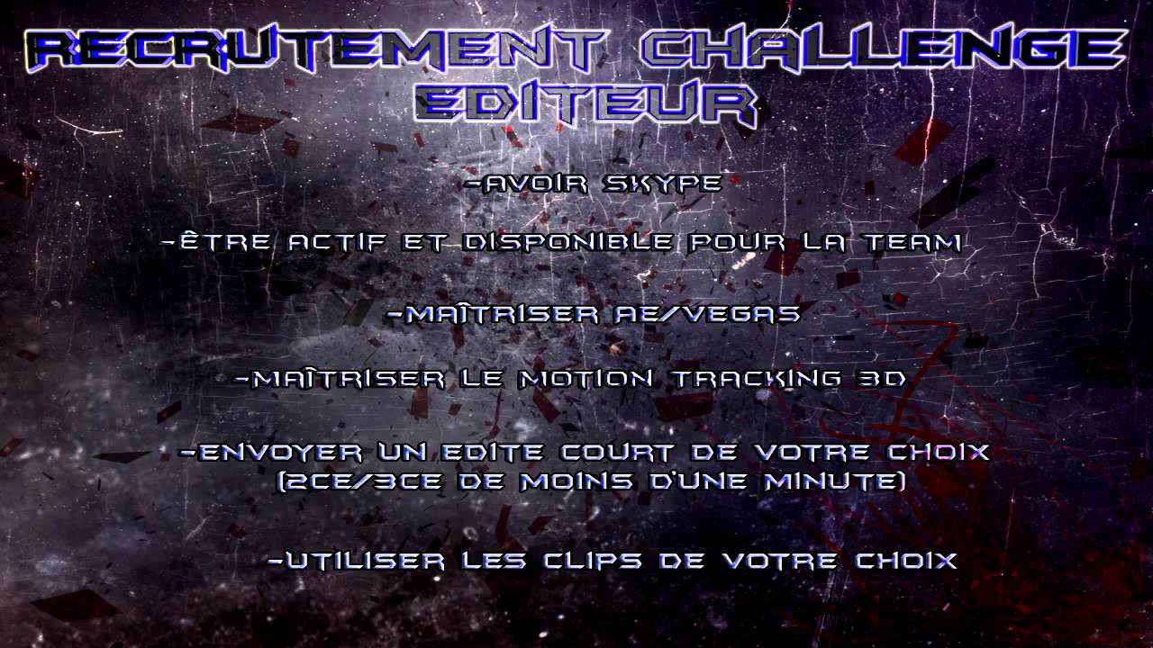 KTsniping | Recruitment Challenge Editor | French