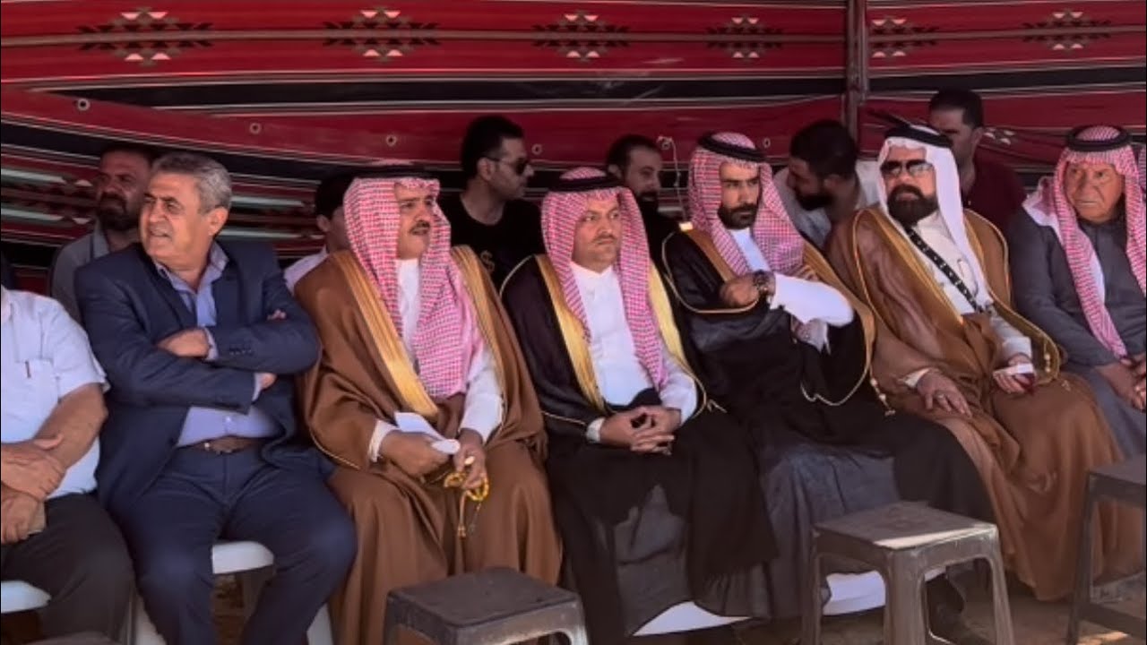 جاهة الشيخ نواف الملحم بحضور الشيوخ من النادر والشحمة والسعيد والعسكر ووجهاءالغوطة الى عشيرة الجملان