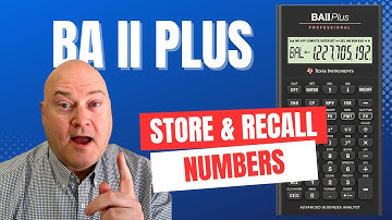 Save Time With This BA II Plus Store & Recall Hack!