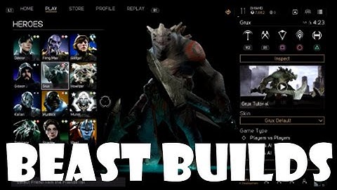 Paragon Beast Builds - Grux LIFE STEAL GOD (Deck Building)