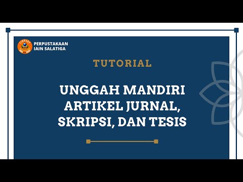 Upload mandiri artikel/ skripsi/ tesis di website Perpustakaan IAIN Salatiga