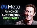 Meta facebook  rsultats stratosphriques et premier dividende 