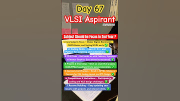 How to prepare for vlsi jobs from 2nd Year BTech Ece | Important subjects for vlsi | #vlsi #vlsijobs