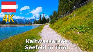 Virtual Walk (4K) | Kaltwassersee | By The Lake on a Summer Day | Seefeld in Tirol | Austria