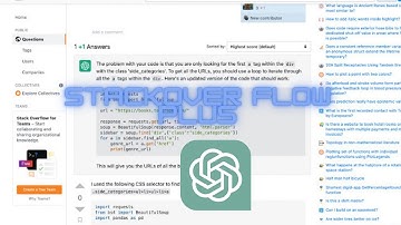 Solve Your Programming Problems with StackOverflow Plus ChatGPT Plugin