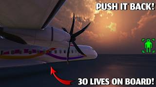 Last-Minute Rescue of a Powerless Airliner | Turboprop Flight Simulator screenshot 4