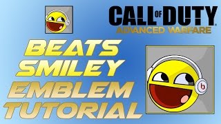 Smiley Face with Beats Headphones Emblem Tutorial - COD Advanced Warfare Emblem Tutorial