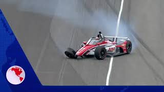 Accidente Indy Rinus Veekay Escuderia Ed Carpenter Racing En Toque Deportivo