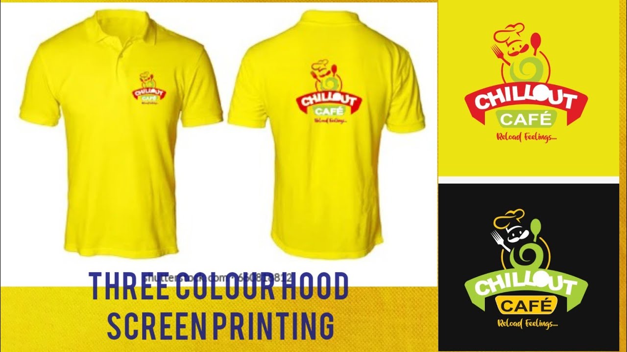 three colour hoodie and t-shirt screen printing Urdu/Hindi#50
