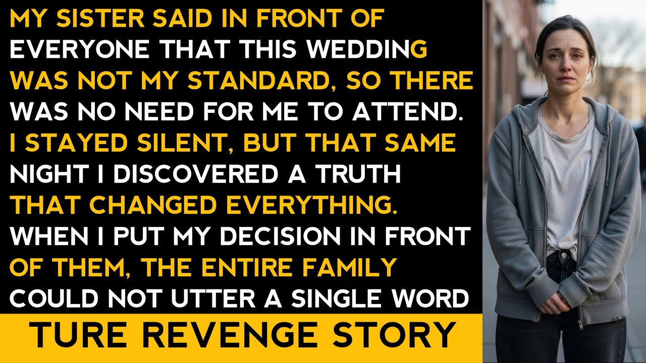 My Sister Humiliated Me at a Wedding—That Night I Learned the Truth and Stayed Silent No More